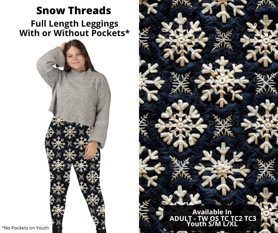 Snow Threads Full Length Leggings w/ Pockets