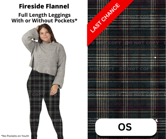 Fireside Flannel Full Length Leggings w/ Pockets